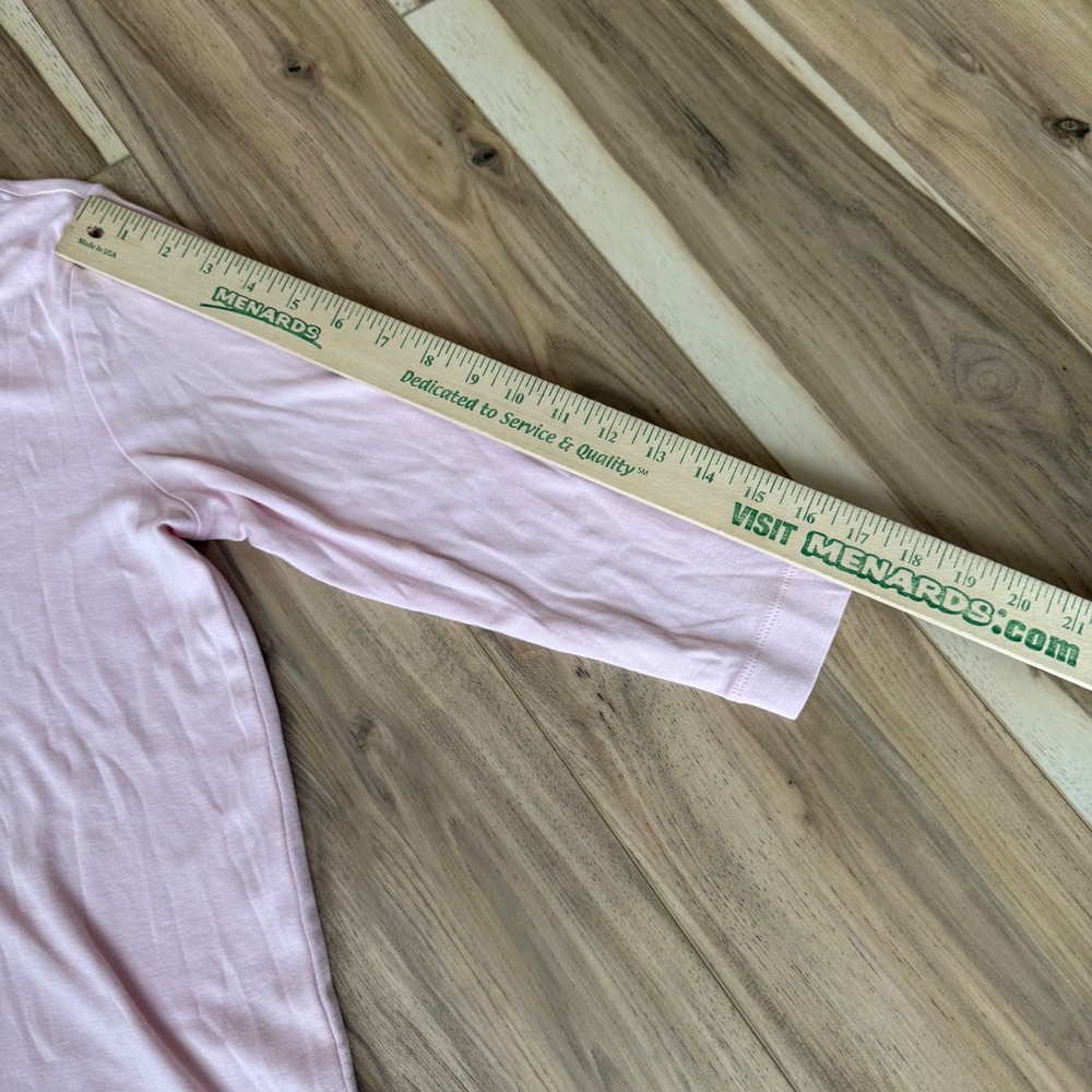 JJill lot  Pink Perfect Pima 3/4 Sleeve Seamed Tee M & Teal  Tunic M Pima Cotton - Picture 6 of 11